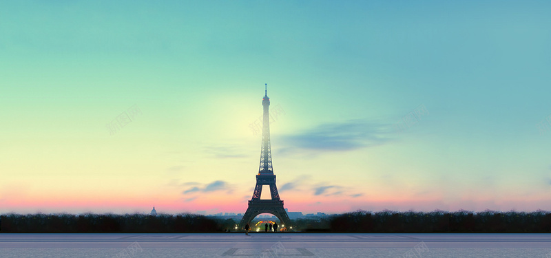 巴黎铁塔背景