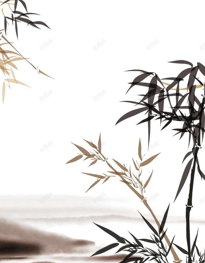 水墨竹子背景模板jpg设计背景_新图网 https://ixintu.com 水墨 竹子 竹杆 中国风 海报 平面 广告 背景 PSD 素材 模板