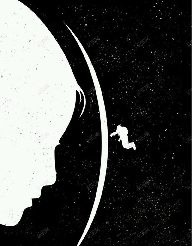 宇宙宣传海报设计psd设计背景_新图网 https://ixintu.com 宇宙 宣传 探险 科幻 科技 地球母亲 人物 手绘