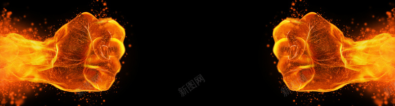火焰拳头黑色海报背景jpg设计背景_新图网 https://ixintu.com 火焰拳头 黑色 海报背景 海报banner