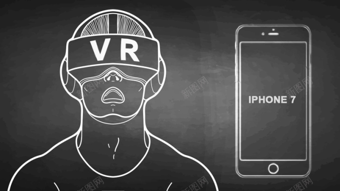 VR虚拟现实广告背景背景