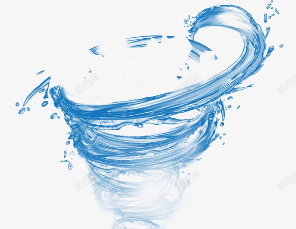 水漩涡效果png免抠素材_新图网 https://ixintu.com 水 蓝色 水漩涡效果