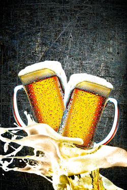 高清啤酒杯啤酒狂欢节餐饮海报高清图片