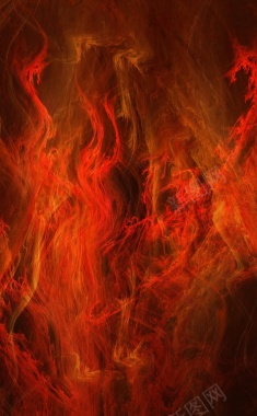 橙红色火焰背景图背景