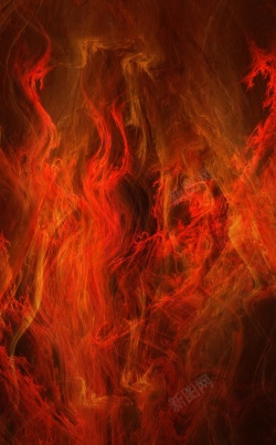 橙红色火焰背景图背景