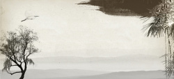 中国风海报设计竹坚韧中国风水墨画竹背景banner高清图片