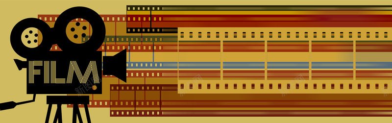 电影胶卷海报jpg设计背景_新图网 https://ixintu.com 电影 胶卷 怀旧 复古 film 海报banner