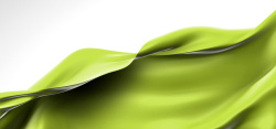 高档面料绿色丝绸光滑绸缎素材高清图片