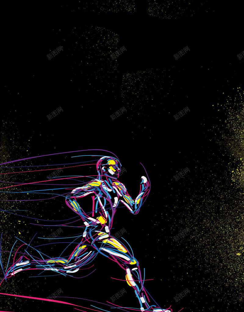 运动跑步健身锻炼炫彩海报背景jpg设计背景_新图网 https://ixintu.com 海报设计 健身 健身海报 健身海报设计 跑步 跑步海报 运动 运动海报