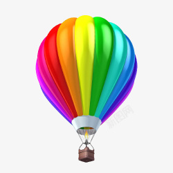 五彩的热气球素材素材