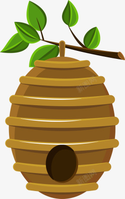 卡通蜂蜜蜂巢蜂窝素材