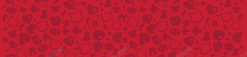卡通图案背景jpg设计背景_新图网 https://ixintu.com 卡通 图案 红色 天猫 母婴 海报banner 童趣 手绘