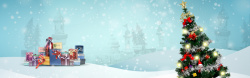 雪地雪花图片素材下载圣诞banner图片高清图片