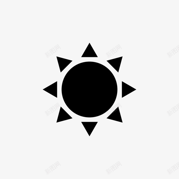 免扣太阳图标元素ai_新图网 https://ixintu.com 太阳 图标 矢量 元素