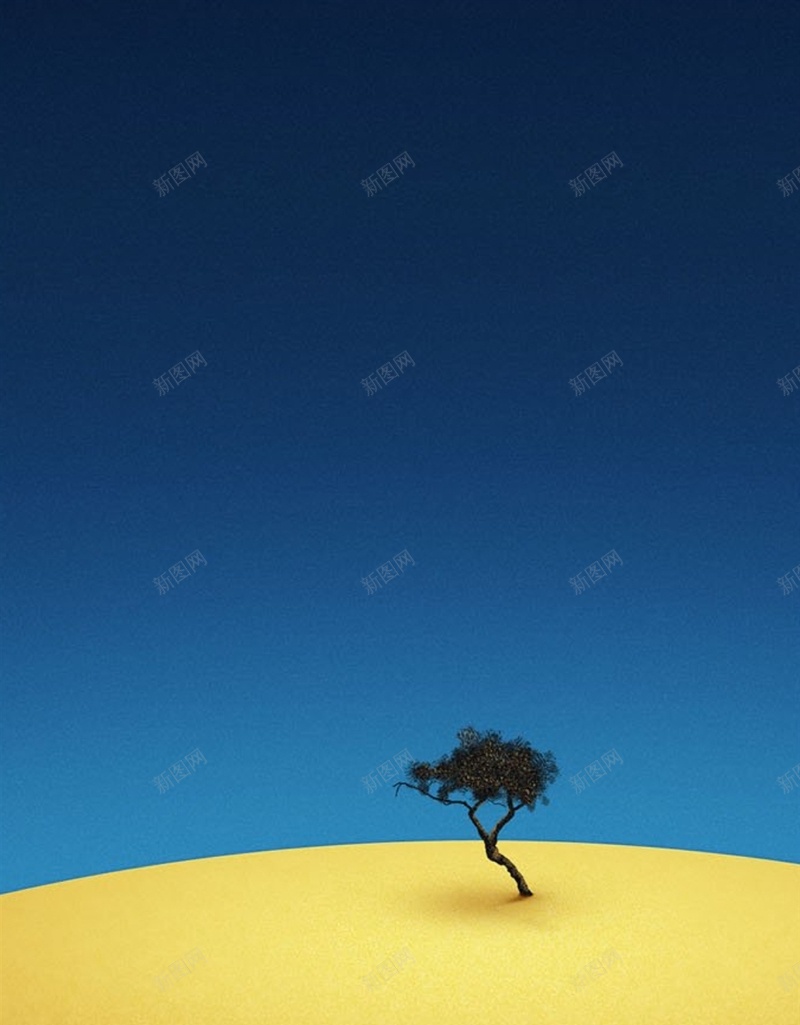 沙漠上的树H5背景jpg设计背景_新图网 https://ixintu.com 沙漠 蓝天 天空 树 风景 H5背景 H5 h5 摄影