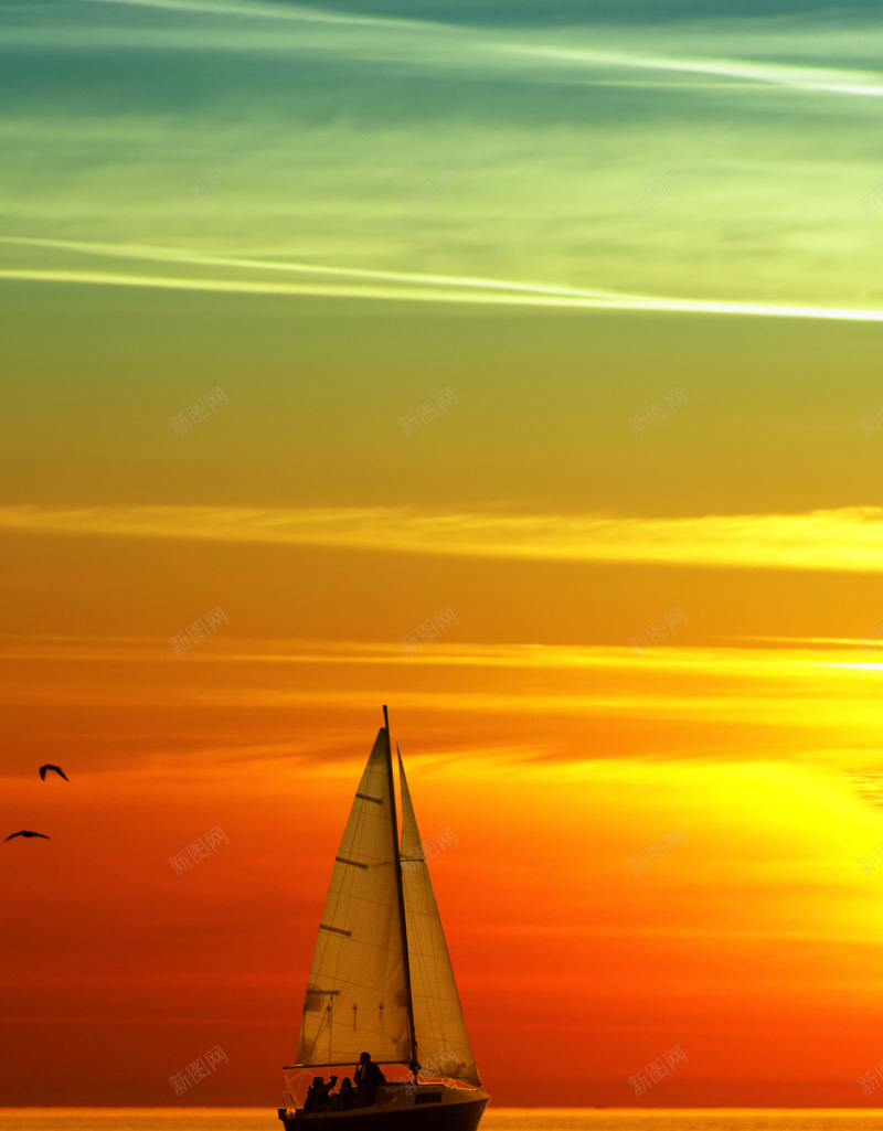 日落的小船jpg设计背景_新图网 https://ixintu.com 明亮 性质 风帆 日落 海 风景 小船 自然 H5 h5 摄影