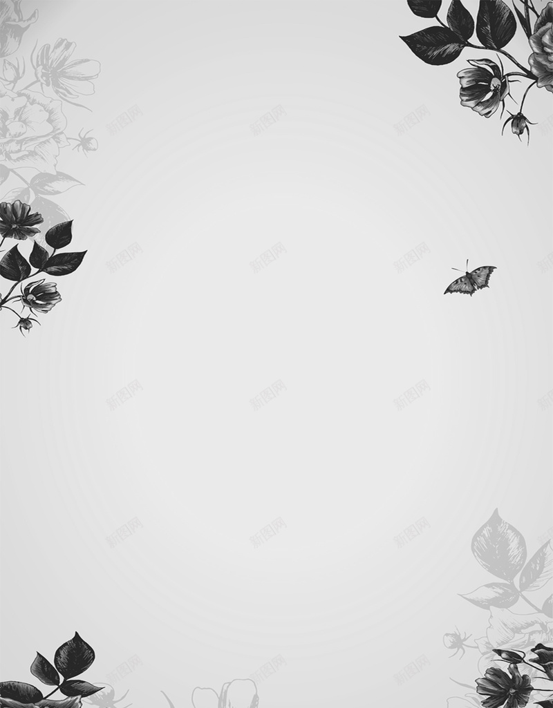 黑白创意花卉背景素材jpg设计背景_新图网 https://ixintu.com 背景素材 花卉背景 花朵素材 黑白背景 大气 创意 创意背景 素材背景