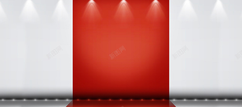 剧院窗帘红色背景舞台幕布背景