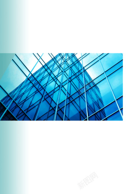 办公楼窗户大气玻璃公司蓝色背景素材高清图片