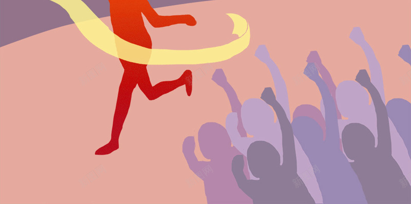 创意跑步插画体育运动奔跑冠军psd设计背景_新图网 https://ixintu.com 体育 创意 插画 跑步 运动 奔跑冠军 马拉松 蓝紫色