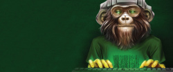卡通程序猿招聘程序猿创意动物绿色高清图片