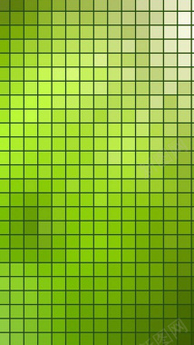 几何绿色马赛克H5背景背景