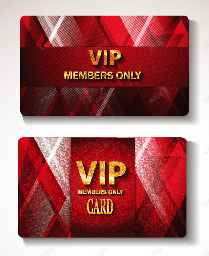 红色VIP会员卡背景素材eps设计背景_新图网 https://ixintu.com 会员卡 积分卡 红色 背景 闪亮 VIP 会员卡背景