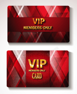 闪亮VIP红色VIP会员卡背景素材高清图片