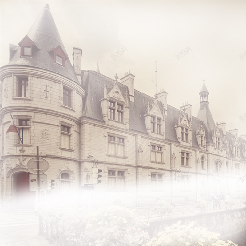 欧式白色城堡建筑背景jpg设计背景_新图网 https://ixintu.com 欧式 白色城堡 建筑 主图 摄影 风景