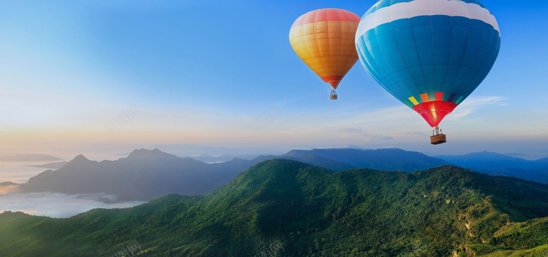 山河海报背景psd设计背景_新图网 https://ixintu.com 热汽球 山河 海报 背景 风景 海报banner