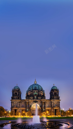 柏林风景德国柏林建筑背景高清图片