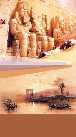 古国埃及旅游宣传海报背景模板高清图片