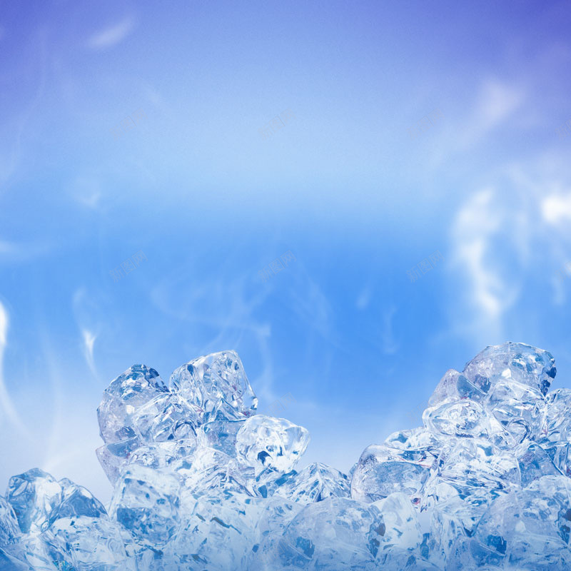 夏季冰块清凉主图jpg设计背景_新图网 https://ixintu.com 冰块 清凉 夏季 蓝色 冰爽 主图