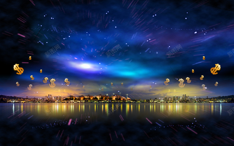 夜色星空背景素材jpg设计背景_新图网 https://ixintu.com 夜景 夜色 天空 星空 风景 建筑 城市 背景素材