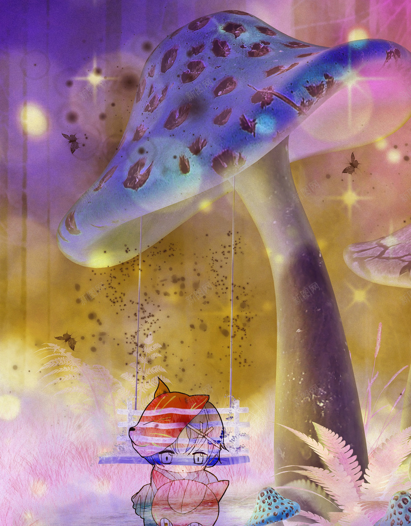 童话梦梦幻世界jpg设计背景_新图网 https://ixintu.com 梦幻 童话 向往美好插画 魔法世界 童话故事