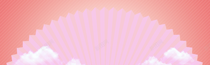 创意扇子背景psd设计背景_新图网 https://ixintu.com 扇子 纹理 粉色 海报banner 质感