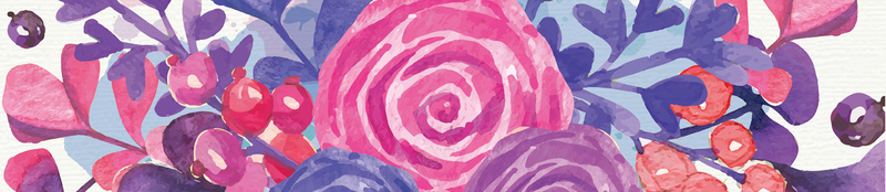 手绘彩色花卉背景海报psd设计背景_新图网 https://ixintu.com 变美 手绘 粉色 花卉