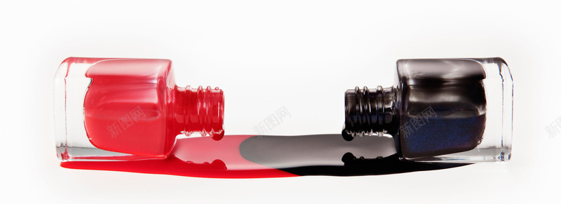 指甲油jpg设计背景_新图网 https://ixintu.com 海报banner 玻璃瓶 液体 红色 黑色