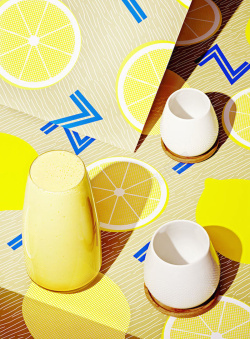 柠檬纹理夏日夏季水果热情海报背景素材图高清图片