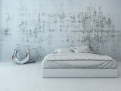 工业风一套家具简约家居卧室床背景素材高清图片