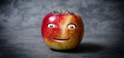 创意人脸苹果苹果的搞笑高清图片