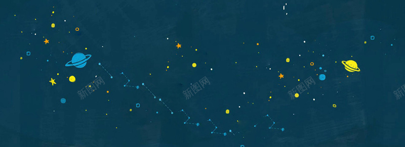 扁平星球几何bannerjpg设计背景_新图网 https://ixintu.com 几何 扁平 星球 星空 简约 海报banner 星云 星海 星际 渐变