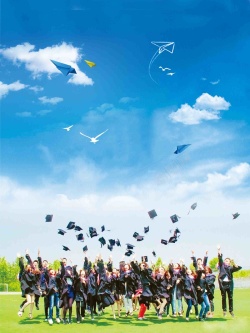高校海报高校大学毕业季海报背景模板高清图片