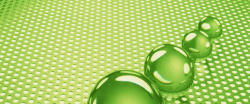 圆洞网格绿色玻璃球质感圆洞高清图片