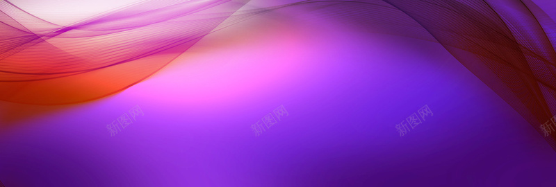 紫色科技梦幻背景banner背景