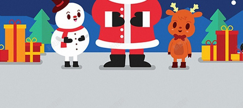 卡通圣诞老人背景jpg设计背景_新图网 https://ixintu.com 可爱 圣诞 节日 雪人 雪景 开心 卡通 童趣 手绘