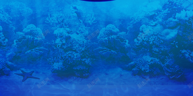商务蓝色海水H5背景psd设计背景_新图网 https://ixintu.com 休闲 商务 海水 海面 蓝色 太阳伞 海底 海底文化 海底背景