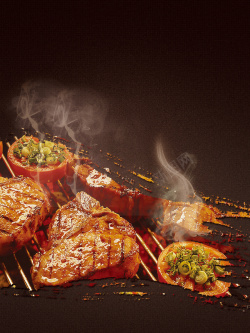 烧烤系列烧烤餐饮美食系列海报设计高清图片