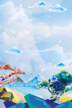 开学季大放价促销背景