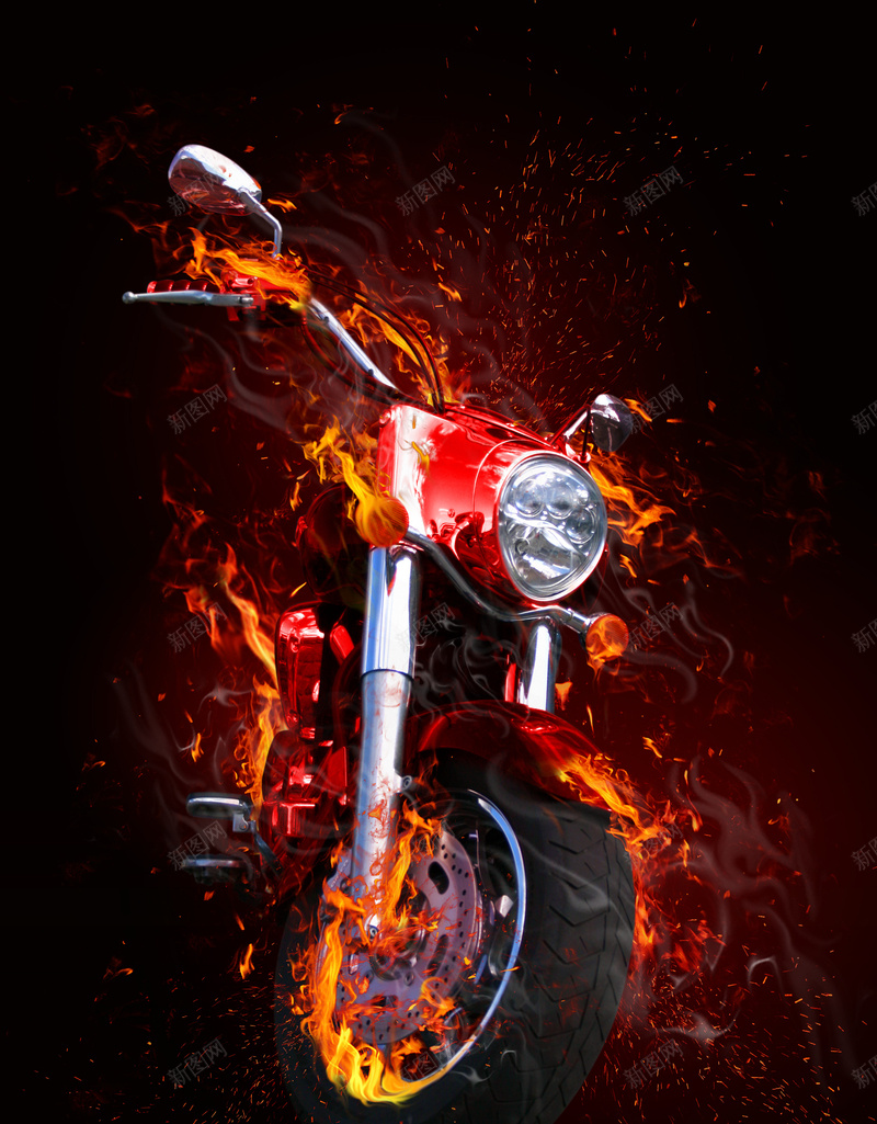 炫酷火焰摩托车背景jpg设计背景_新图网 https://ixintu.com 炫酷 火焰 摩托车 激情 狂欢